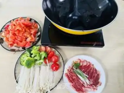 Make Tomato acid and lamb step 1
