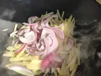 Make Potato fried onions step 7