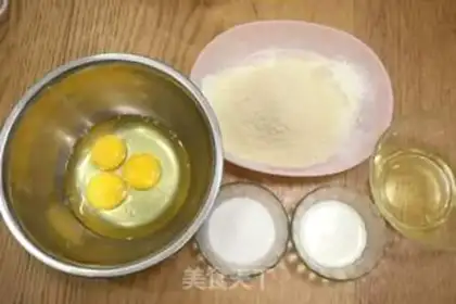 Make Almond sponge cake step 0