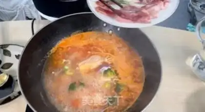 Make Tomato acid and lamb step 4
