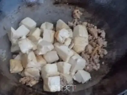 Make Meat and tofu step 7