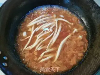 Make Tomato mushroom noodles step 4