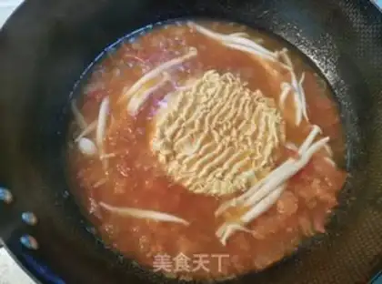 Make Tomato mushroom noodles step 5
