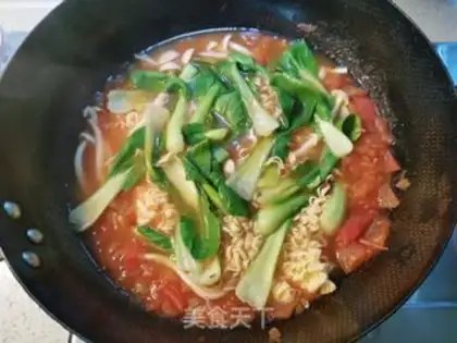 Make Tomato mushroom noodles step 6