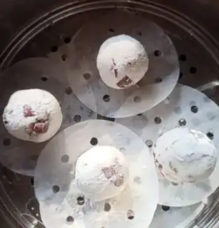 Make The steroids of red date balls step 6