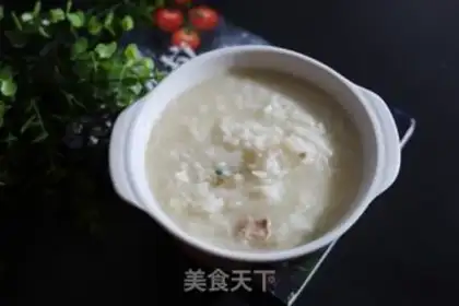 Make Carrot, thin meat porridge step 6