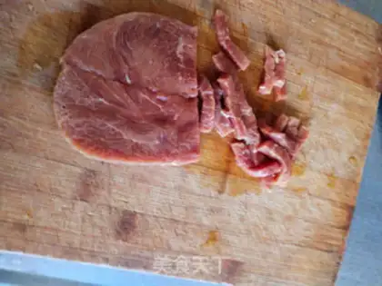 Make The gruel of raw beef step 3