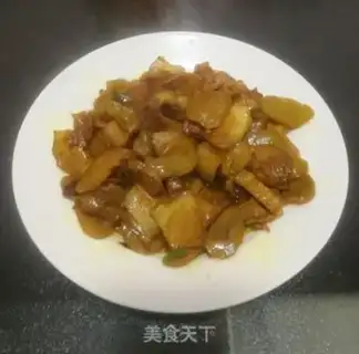 Make Potato-dry fried meat step 10
