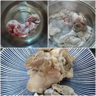 Make Pork bone mustard soup step 1