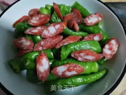 Make Pepper steam sausage step 2