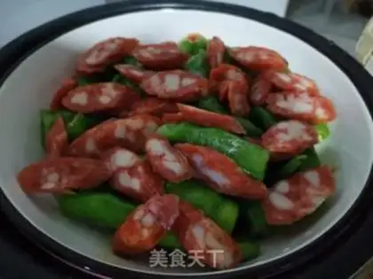 Make Pepper steam sausage step 3
