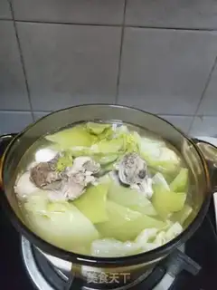 Make Pork bone mustard soup step 5