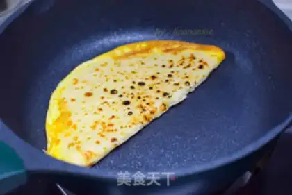 Make Breakfast eggcake step 4