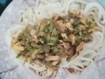 Make Bean-fruit noodles step 8