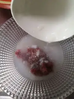 Make Cough and beef congee step 6
