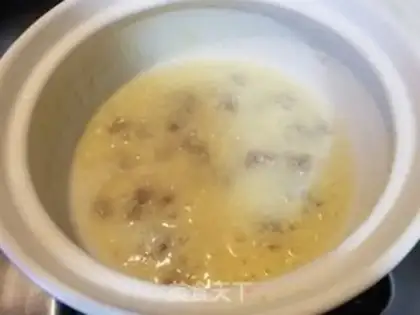 Make Beef rice congee step 4