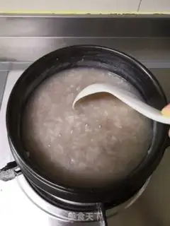 Make Cough and beef congee step 12