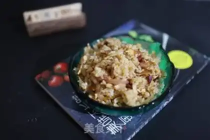 Make Chicken onion fried rice step 6