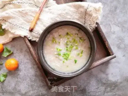 Make Cough and beef congee step 15