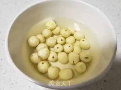 Make Lotus rice congee step 1