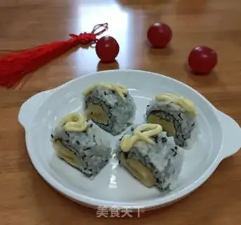 Make Sesame banana inverted sushi step 7