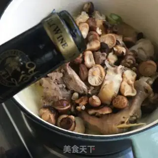 Make Little mushroom stew chicken step 9