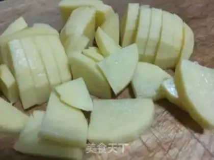 Make Five flowers with potatoes step 1