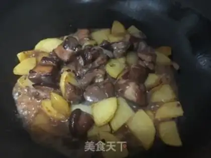 Make Five flowers with potatoes step 7