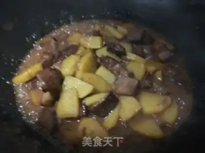 Make Five flowers with potatoes step 10