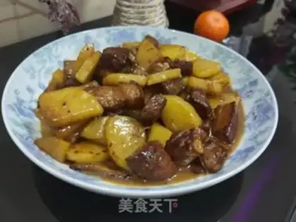 Make Five flowers with potatoes step 12