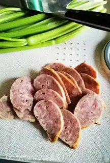 Make Celery pepper and sausage step 1