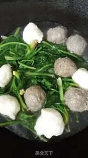 Make Spinachball soup step 3