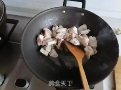 Make Yuen mushroom meat step 2