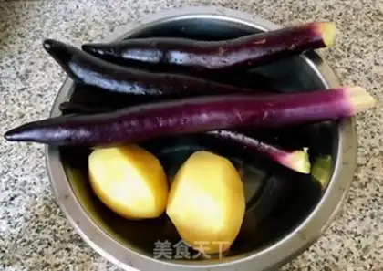 Make Potato and eggplant step 0