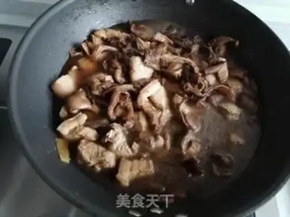 Make Yuen mushroom meat step 5