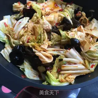 Make Spicy protein and cabbage step 6
