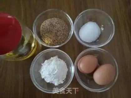 Make Sesame pancakes step 0