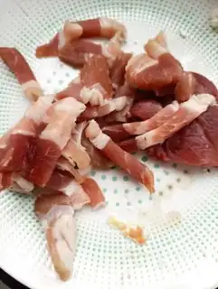 Make Pork garlic in the snow step 4