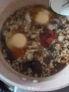 Make Black sugar, egg soup step 5