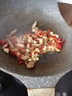 Make Pork garlic in the snow step 8
