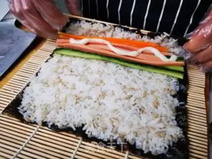 Make Sushi rolls step 2