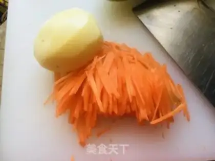 Make Garlic potato carrots step 0