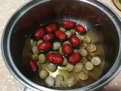 Make Red bean date cinnamon soup step 0