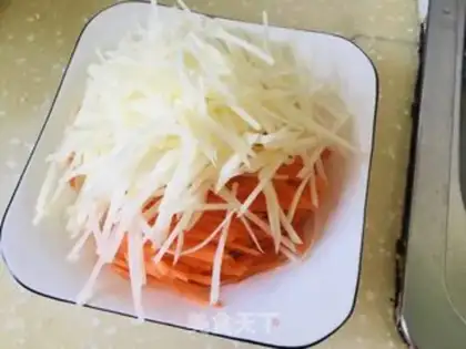 Make Garlic potato carrots step 2