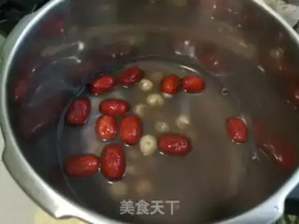 Make Red bean date cinnamon soup step 3