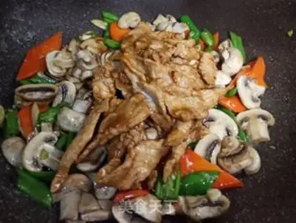 Make Mushroom fried meat step 6