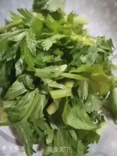 Make Celery fried sausage step 2