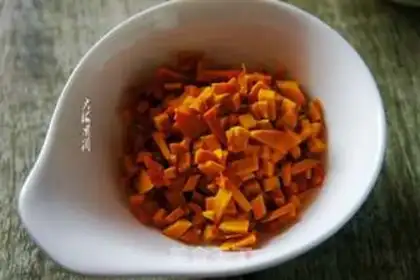 Make Pumpkin porridge step 1