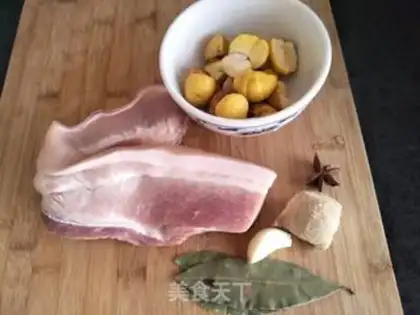 Make Chestnut red meat step 0