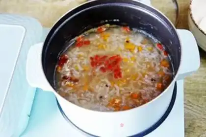 Make Pumpkin porridge step 3